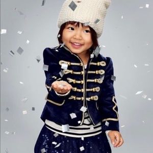 GAP Velvet Navy Band Jacket | Military Jacket | 4T